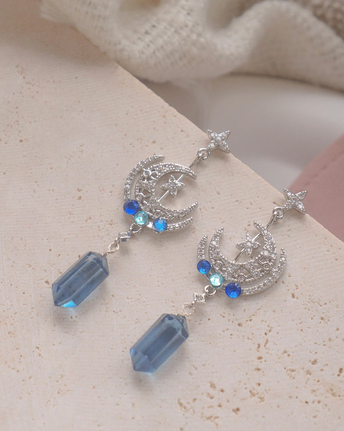 Freeze - Silver Crystal Earrings