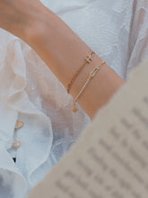 將圖片載入圖庫檢視器 You Are Loved Initial Figaro Chain Bracelets (防水物料)
