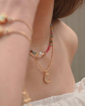 Load image into Gallery viewer, Dreamy Rise - Gold Titanium Steel Opal Necklace
