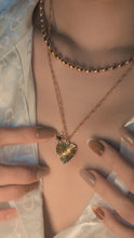 Load image into Gallery viewer, Retro Love • Gold Titanium Steel CZ Necklace (waterproof) *防水物料
