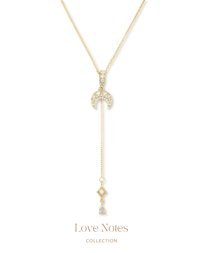 Luna Shine - Gold Titanium Steel Necklace *Waterproof