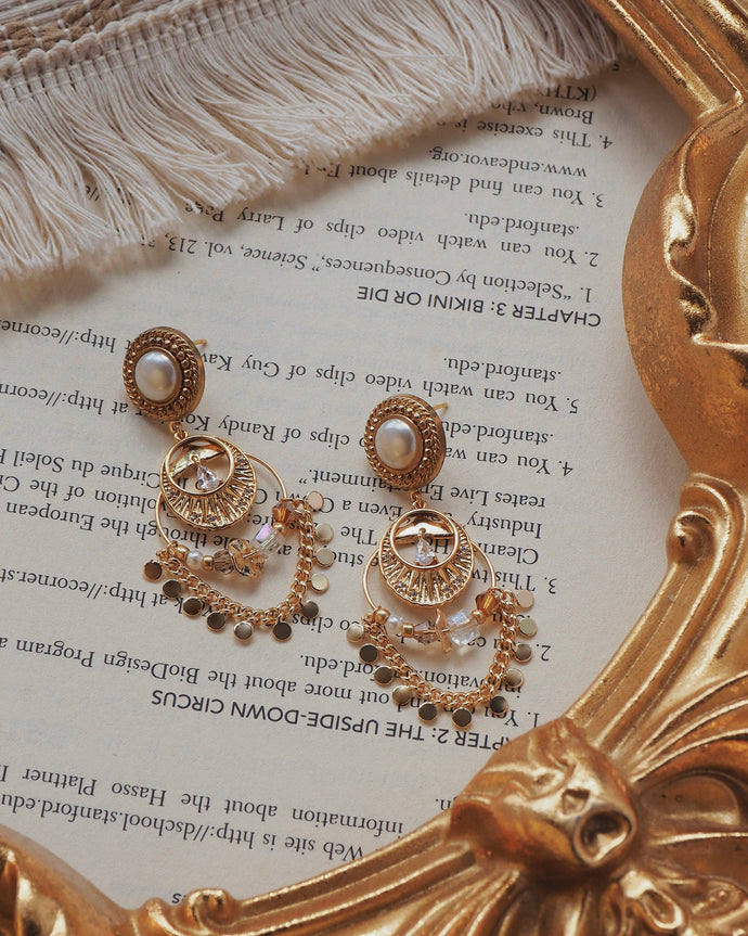 Falliva - 18KGP Handicrafts Earrings