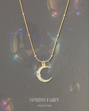 Load image into Gallery viewer, Dreamy Rise - Gold Titanium Steel Opal Necklace
