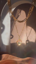 將圖片載入圖庫檢視器 Fallen Angel • Gold Titanium Steel Rainbow Cupid Necklace (waterproof) *防水物料
