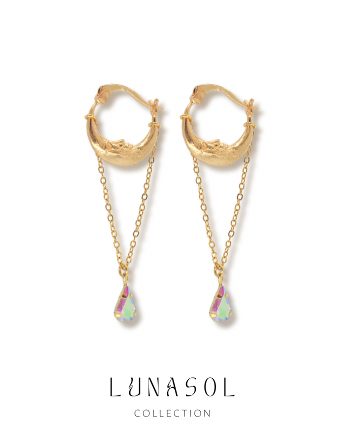 Gold Lunasol - Earrings