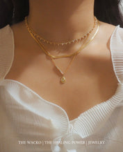 Load image into Gallery viewer, GOLD LAYERED NECKLACE - MIND HEALING (waterproof)防水物料
